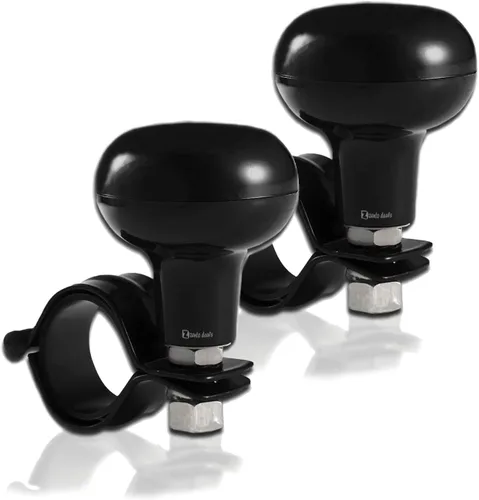 Miniatura 7 de Zento Pomos de Dirección Clásicos Negros Ajuste Universal Volante de Vehículo Suicide Spinner Manijas de Calidad Premium