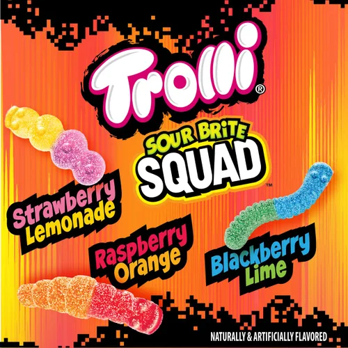 Miniatura 5 de Trolli Sour Brite Squad - Gomitas de caramelo, gusanos de goma agria, 6.3 onzas (paquete de 8)