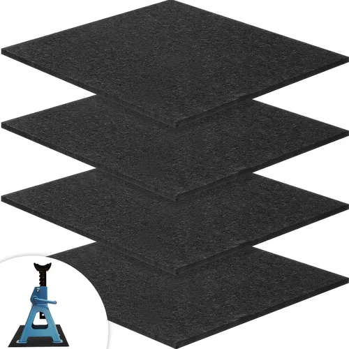 Paquete de 4 almohadillas de goma para gato de RV, accesorios para remolque de caravana, gato estabilizador de RV, almohadillas niveladoras para