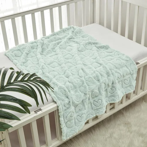 Miniatura 36 de CREVENT Manta de Felpa Sedosa y Linda para Bebé Niñas & Niños, Recién Nacidos, Bebés, Cuna, Cochecito, Silla de Paseo, Regalo Adecuado para Todas
