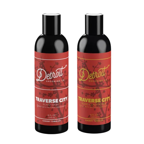 Miniatura 10 de Detroit Grooming Co. Acondicionador de barba y barba - Kit para hombre - Suaviza, fortalece, hidrata, infundido con aceite de argán, extracto