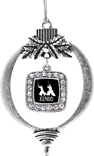 Miniatura 244 de Inspired Silver - Nana púrpura - Adorno de Navidad plateado - Adorno cuadrado para árbol de Navidad con circonita cúbica - Decoración colgante