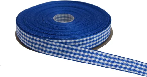 Miniatura 43 de Cinta a cuadros de 50 yardas cada rollo 100% poliéster con borde tejido (1/1-2 pulgadas x 50 yardas, negro)