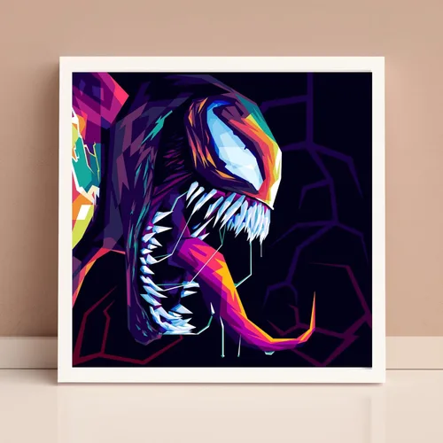Miniatura 9 de Modern Merch Kits de Arte de Diamantes de Marvel para Adultos, Pintura de Diamantes 5D de Venom para Adultos, Arte de Pared DIY de Marvel, Veneno