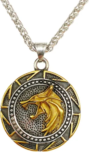 Collar de talismán de lobo vikingo Fenrir cadena de acero inoxidable para hombre, joyería vintage para hombre, colgante de amuleto vikingo pagano
