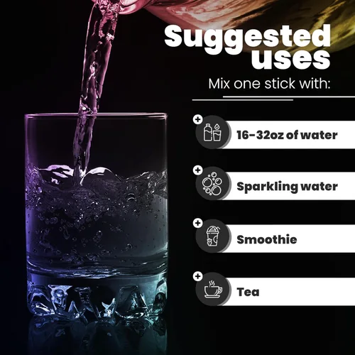 Miniatura 5 de Paquetes de polvo de electrolitos sin azúcar Mezcla de bebidas con sales para keto y ayuno Suplementos: los nutrientes clave de hidratación que