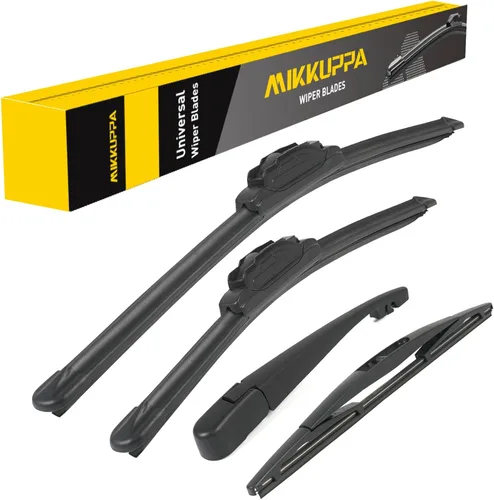 Miniatura 53 de MIKKUPPA Juego de 3 limpiaparabrisas de 22+21+12 pulgadas - Reemplazo para Dodge Durango 2011-2023, Jeep Grand Cherokee 2011-2013 - Limpiaparabrisas