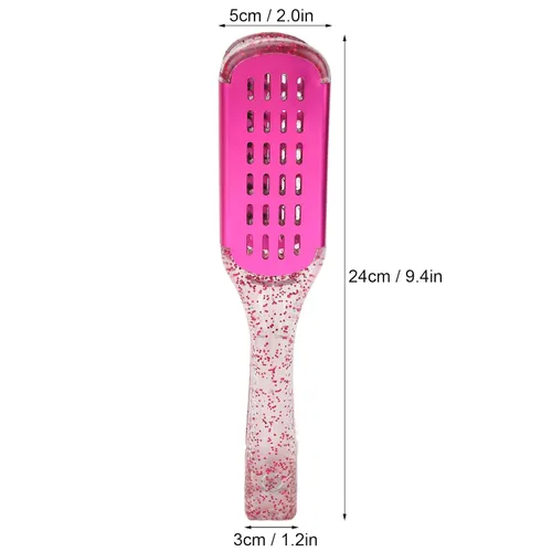 Miniatura 4 de ZJchao Cepillo de pelo con abrazadera, cepillo de doble cara, cepillo para alisar el cabello, forma de V, doble peine para alisar el cabello, férula