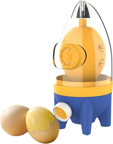 Mezclador de yema de huevo con cuerda de tracción, máquina de huevos dorada, hilandero de huevos rápido, homogeneizador de huevos manual extractor