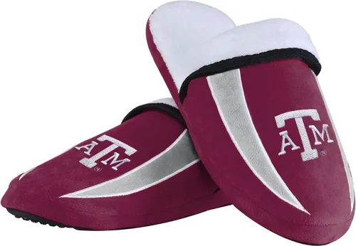 Miniatura 7 de FOCO mens NCAA College Team Logo Sherpa Moccasin Slippers