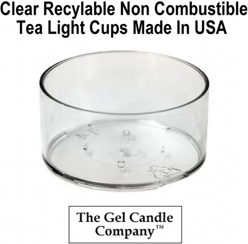 Miniatura 4 de Paquete de 24 velas de té transparentes sin perfume de color verde Kelly hasta 8 horas a base de aceite mineral para el hogar y eventos especiales