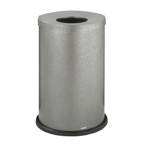 Miniatura 14 de Safco Bote de basura con tapa abierta, 14 galones de acero inoxidable, moderno, para uso en interiores, color blanco