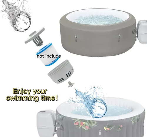 Miniatura 4 de P6653 P05343 Reemplazo del soporte del cartucho de filtro de bañera de hidromasaje, se adapta al filtro VI, cubierta de la carcasa del filtro de spa