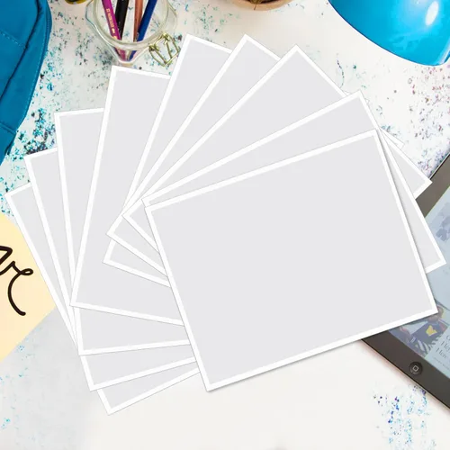 Miniatura 7 de 100 bolsillos autoadhesivos para exhibición, fundas de papel de 8.5 x 11 pulgadas, protectores de pared y comunicaciones de puerta, protector