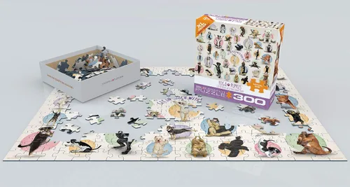 Miniatura 3 de EuroGraphics Yoga Puppies - Rompecabezas de 300 piezas (caja pequeña), multicolor
