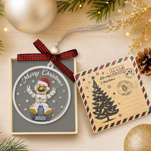 Miniatura 3 de Adorno de astronauta – Adornos de Navidad de astronautas – Adornos espaciales – Adornos de espacios para niños y niñas, regalos del espacio exterior