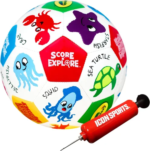 Miniatura 15 de Crayola Balón de fútbol oficial - Unisex Niños - CRAY302BL Zoo Animal Talla 5