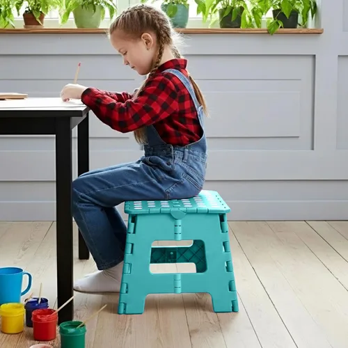Miniatura 2 de Utopia Home - Taburete plegable, taburete de pie de 9 pulgadas de ancho, soporta hasta 300 libras, de plástico ligero para cocina, baño y sala