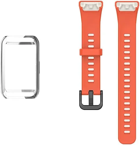 Miniatura 13 de Senter Funda de TPU suave premium Correas de repuesto de goma para Huawei Band 6/Honor Band 6 Smart Watch Verde ejército