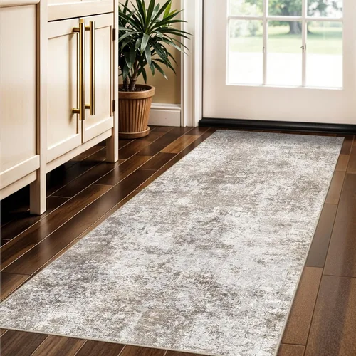 Miniatura 45 de Alfombra lavable de 2 x 3 pies para entrada: alfombras vintage con respaldo antideslizante para cocina, baño, alfombra resistente al agua