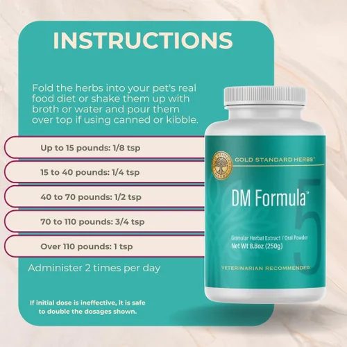 Miniatura 4 de Alivio degenerativo de mielopatía para perros DM, extracto de hierbas granulares naturales (8.82 oz)