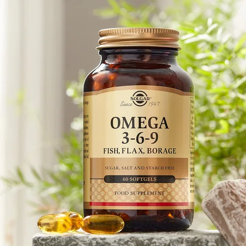 Miniatura 3 de Solgar 1300 mg Omega 3-6-9 - 60 cápsulas blandas - Apoyo para la salud del corazón, las articulaciones y la piel - Sin OMG, sin gluten - 20 porciones