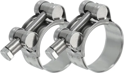 Miniatura 18 de PATIKIL Abrazadera de manguera con perno en T de 0.67 a 0.748 in, paquete de 2 abrazaderas de tubo de tubo intercooler de acero inoxidable 304