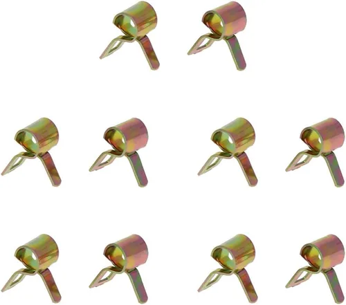 Miniatura 4 de Fielect Abrazadera de tubo de manguera de acción de 1/2 pulgadas/0.512 in, abrazadera de tubo de baja presión, kit surtido de sujetadores