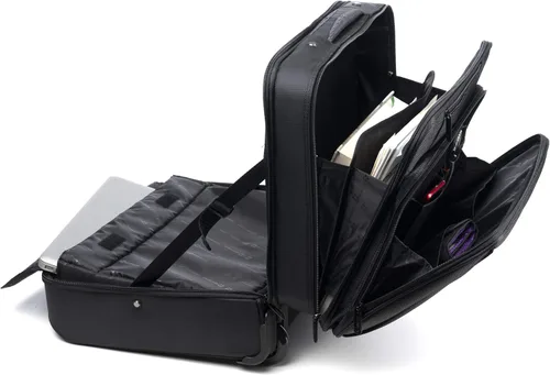 Miniatura 5 de Alpine Swiss Maletín con ruedas para laptop con ruedas para llevar durante la noche, cuaderno de hasta 15.6 pulgadas, lleva archivos de tamaño legal