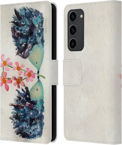 Miniatura 17 de Head Case Designs Officially Licensed Wyanne Blue Watercolour Bear Animals 2 Leather Wallet Case Compatible with Samsung Galaxy S23+ 5G