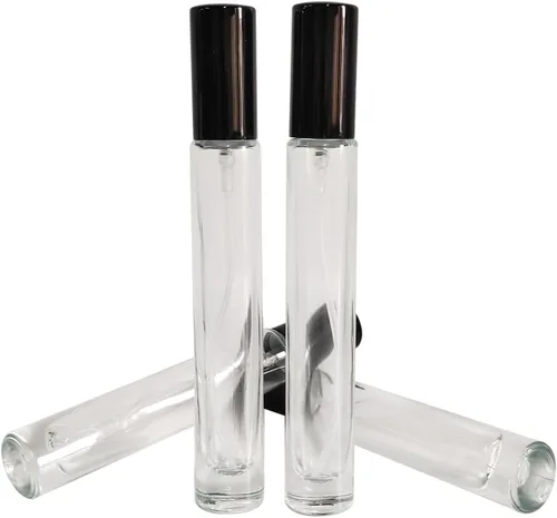 Miniatura 6 de Mini spray de perfume de 0.3 fl oz, botella de vidrio atomizador, botellas de perfume recargables, botella pequeña de spray de niebla fina, botella