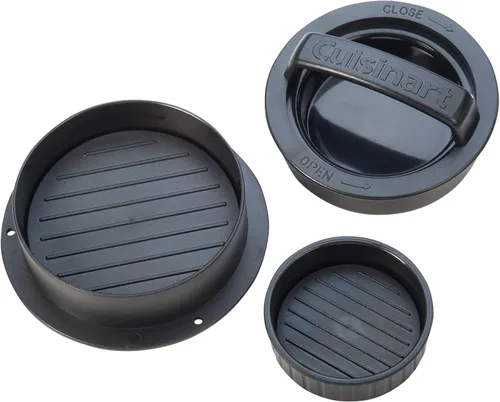 Miniatura 5 de Cuisinart Prensa de hamburguesas rellena 3 en 1, máquina antiadherente para hacer hamburguesas rellenas, accesorio para parrilla para hacer