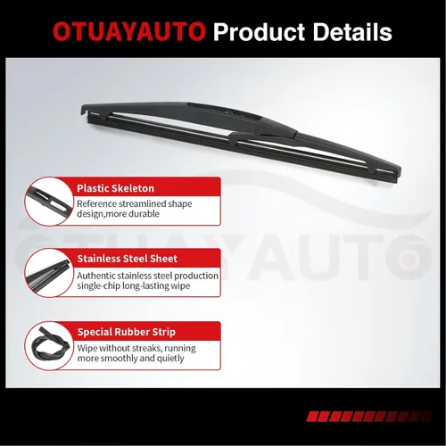 Miniatura 2 de OTUAYAUTO Escobilla de limpiaparabrisas trasera de 10 pulgadas H250 de repuesto para Honda HRV 2016-2022, Mitsubishi Outlander Sport 11-22, Infiniti