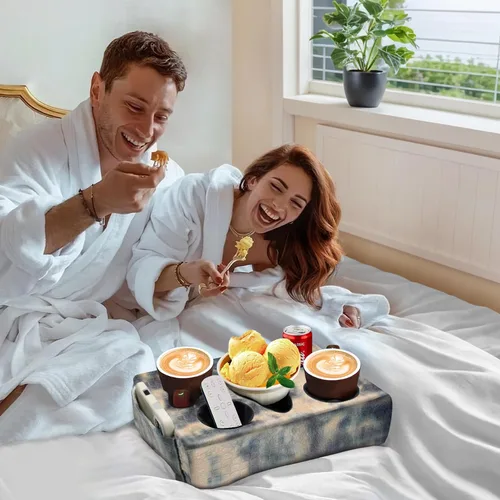 Miniatura 4 de Almohada para sofá, soporte para bebidas de 5 agujeros. Mantén las bebidas de la mano y mantén la temperatura, evita derrames y usa en cualquier