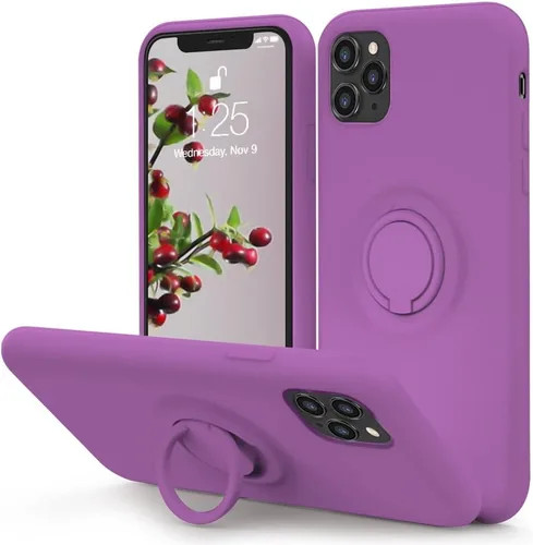 Miniatura 9 de MOCCA - Funda protectora con soporte de anillo, forro de microfibra supersuave y antiarañazos, de cuerpo completo y a prueba de golpes para iPhone 7