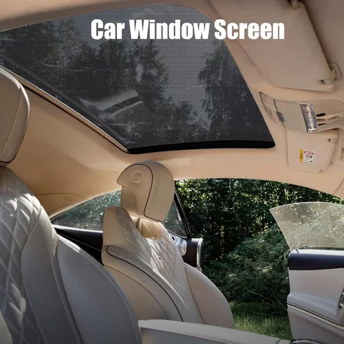 Miniatura 6 de Parasol Magnético para Coche, Pantalla Magnética de Malla Transpirable para Acampar y Estacionar, Protección UV de Instalación Rápida para Techo