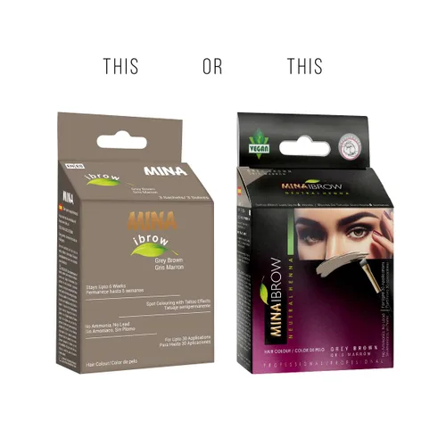 Miniatura 3 de Mina ibrow Color de Cabello Gris Marrón Coloración Natural de Puntos de Larga Duración y Polvo para Teñir el Cabello, Resistente al Agua y a