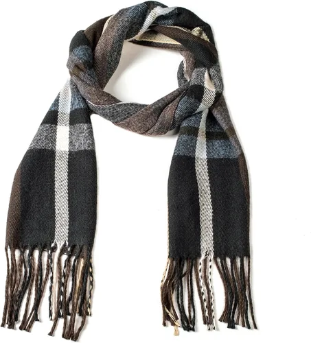 Miniatura 31 de Alpine Swiss Bufanda a cuadros para hombre, ultra suave, chal de invierno, cálido, ligero, para clima frío