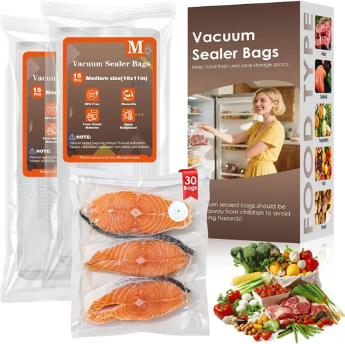 Miniatura 8 de Elxis Sellador al vacío, sellador al vacío portátil de mano + 30 bolsas de vacío reutilizables, sellador de alimentos portátil, con pantalla