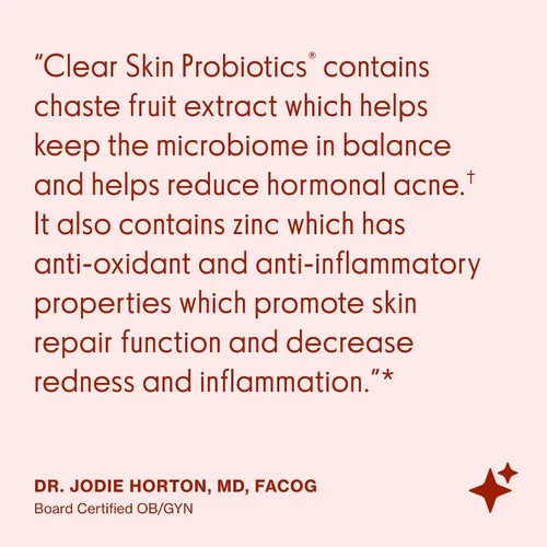 Miniatura 6 de Love Wellness Clear Skin Probiotic Elimina las espinillas hormonales, enrojecimiento y minimizador de poros Cuidado de la piel con zinc