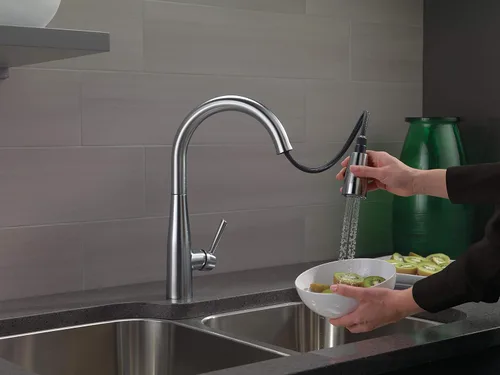 Miniatura 2 de Delta Faucet Essa - Grifo para cocina de níquel cepillado con rociador extendible y cabezal de acople magnético, ártico inoxidable, 9113-AR-DST