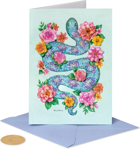 Miniatura 4 de Papyrus Tarjeta en blanco (flores coloridas)