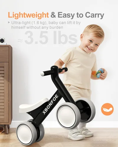 Miniatura 3 de Baby Balance Bike for 1 Year Old Boys Girls, 10-24 Month Toddler Balance Bike, Baby Bike with No Pedal 4 Silence Wheels, First Ride on Toys with