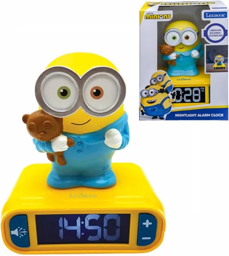 Miniatura 26 de Lexibook - Reloj despertador de dinosaurio con luz nocturna, para niños y niñas, con función de repetición, azul/verde - RL800DINO