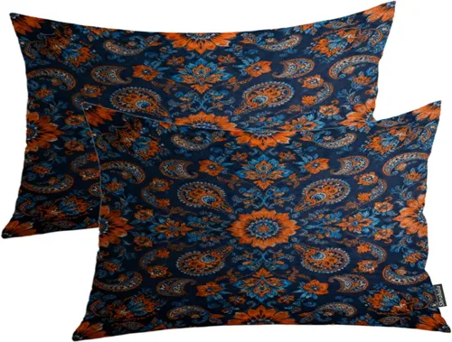 Miniatura 91 de Shrahala Funda de almohada decorativa de castillo oscuro de Halloween, casa con murciélagos de bruja, esqueleto, funda de almohada cuadrada mezclada