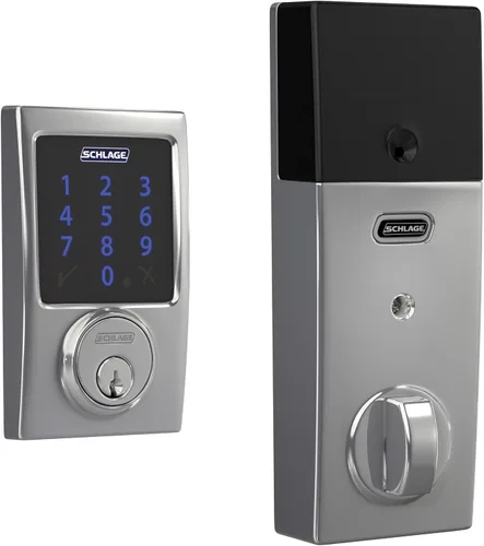 Miniatura 11 de Schlage Connect BE469ZP CEN 716 - Cerradura de seguridad inteligente con alarma incorporada, moldura Century en bronce envejecido
