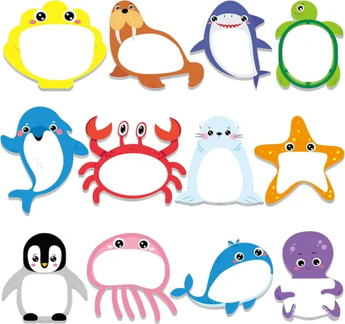 Miniatura 20 de Yinder 24 blocs de notas adhesivas divertidas Kawaii de animales, notas adhesivas de dibujos animados a granel, regalo autoadhesivo para San