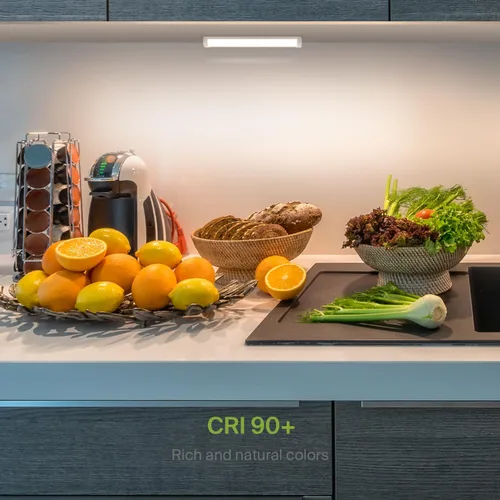 Miniatura 4 de ASD Iluminación LED para debajo del gabinete, 9 pulgadas, 3 W, 202 LM, luces regulables cableadas para debajo del gabinete para cocina, 3000 K