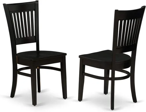 Miniatura 4 de East West Furniture NOVA5-BLK-W - Juego de muebles de comedor de 5 piezas, incluye una mesa de cocina rectangular con hojas de mariposa y 4 sillas