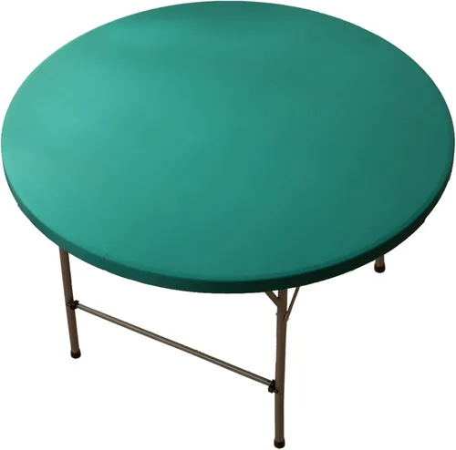 Miniatura 12 de Mantel redondo de elastano ajustable de 48 pulgadas, mantel plegable elástico de picnic, mantel elástico para mesa de patio, manteles lavables